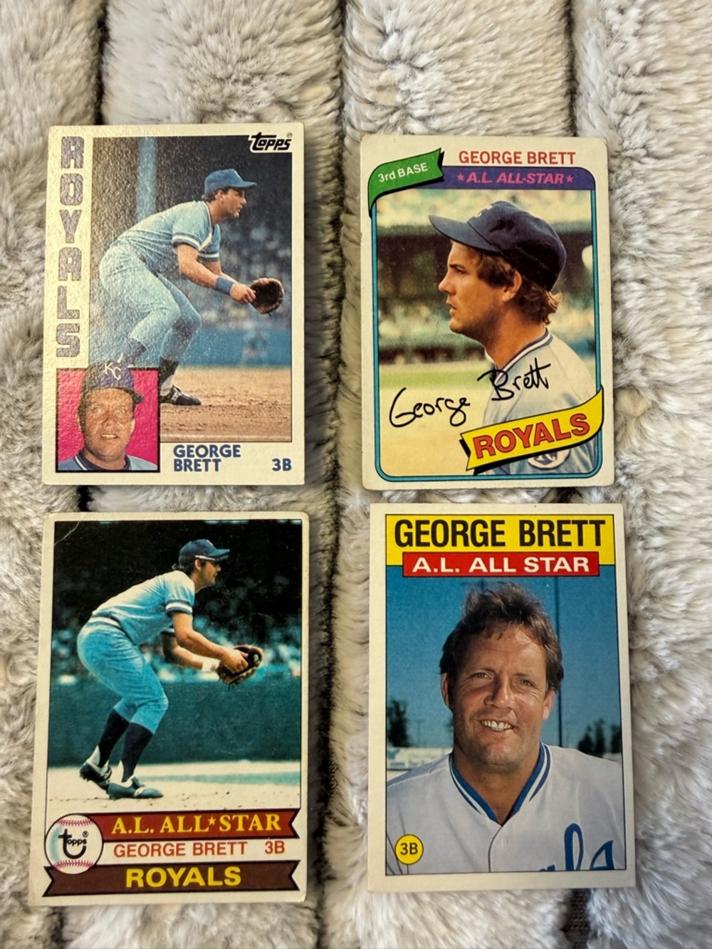 Topps George Brett Kansas City Royals Card - Blue/White